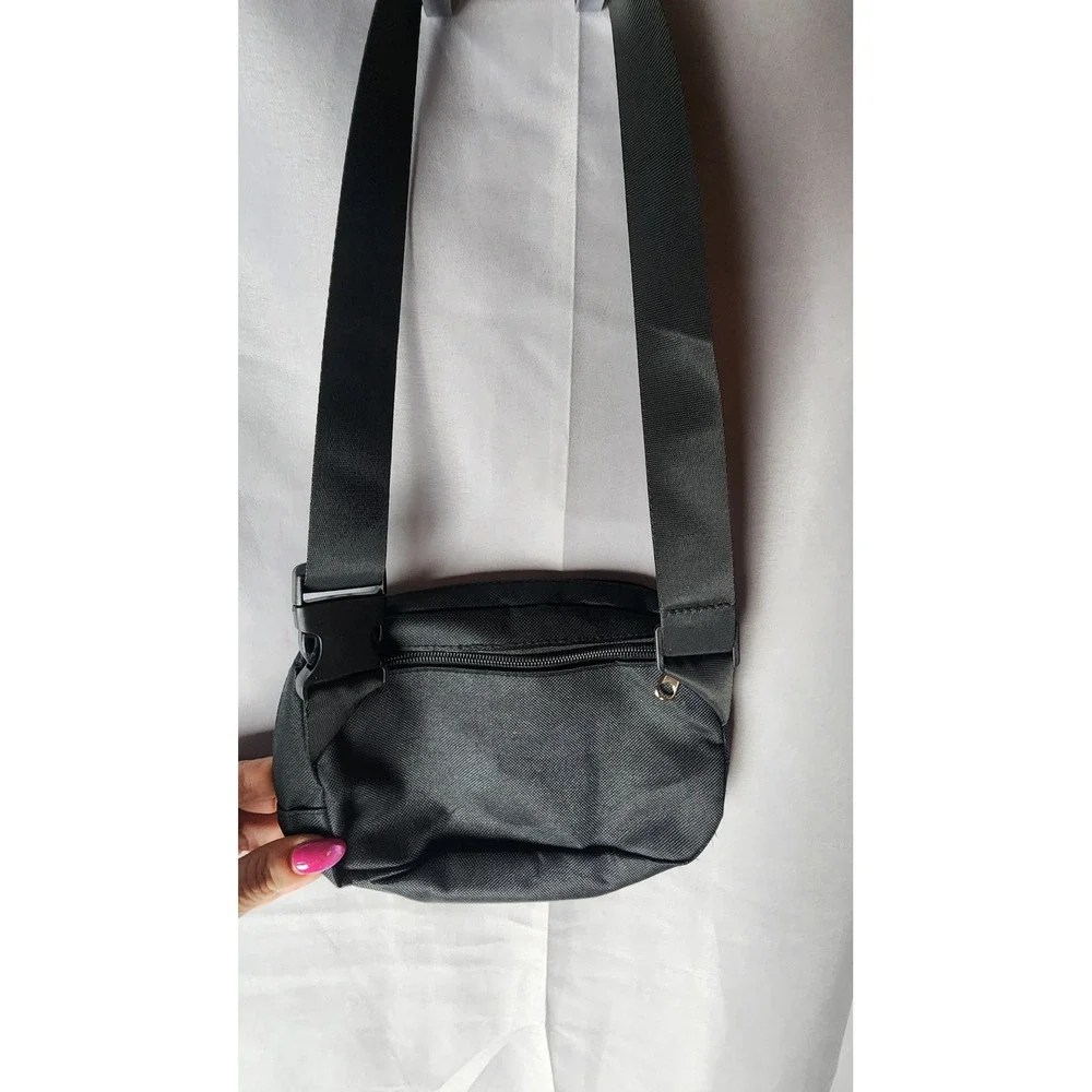 Taylor Swift Eras Tour Crossbody Bag Black Canvas Messenger Fan Merch NWT